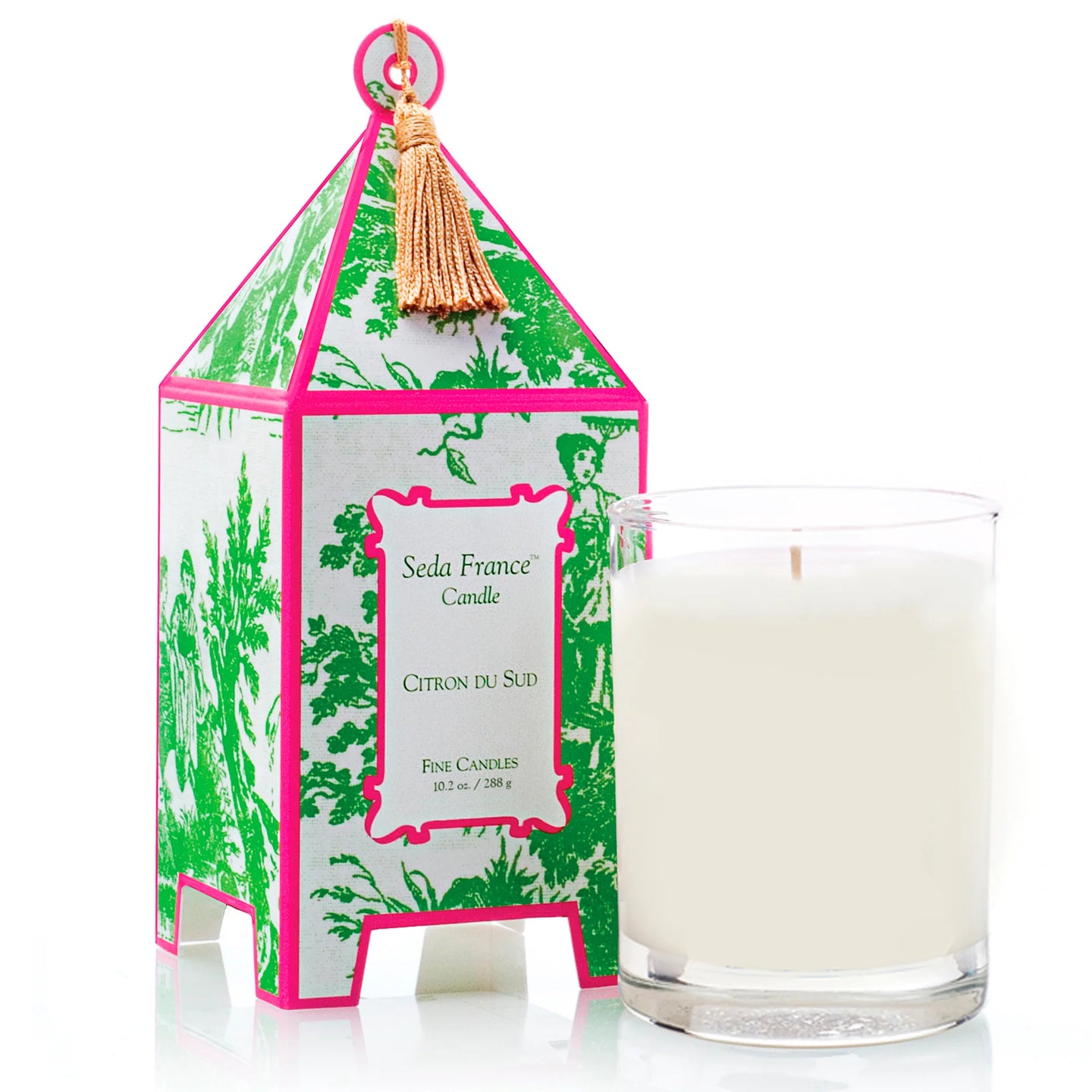 Seda France Citron Du Sud Toile Pagoda Candle