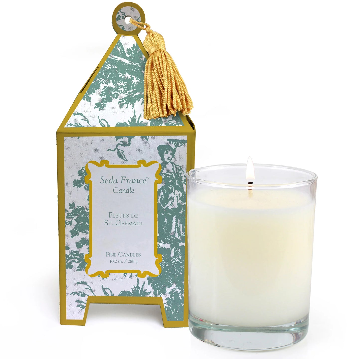 Seda France Fleurs De St. Germain Toile Pagoda Box Candle