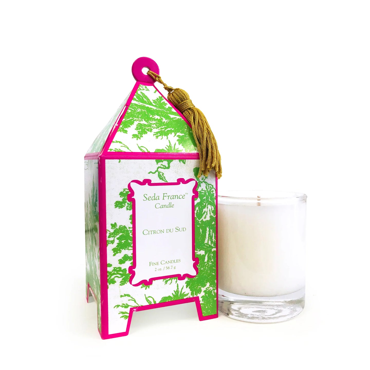 Seda France Citron Du Sud Toile Pagoda Candle