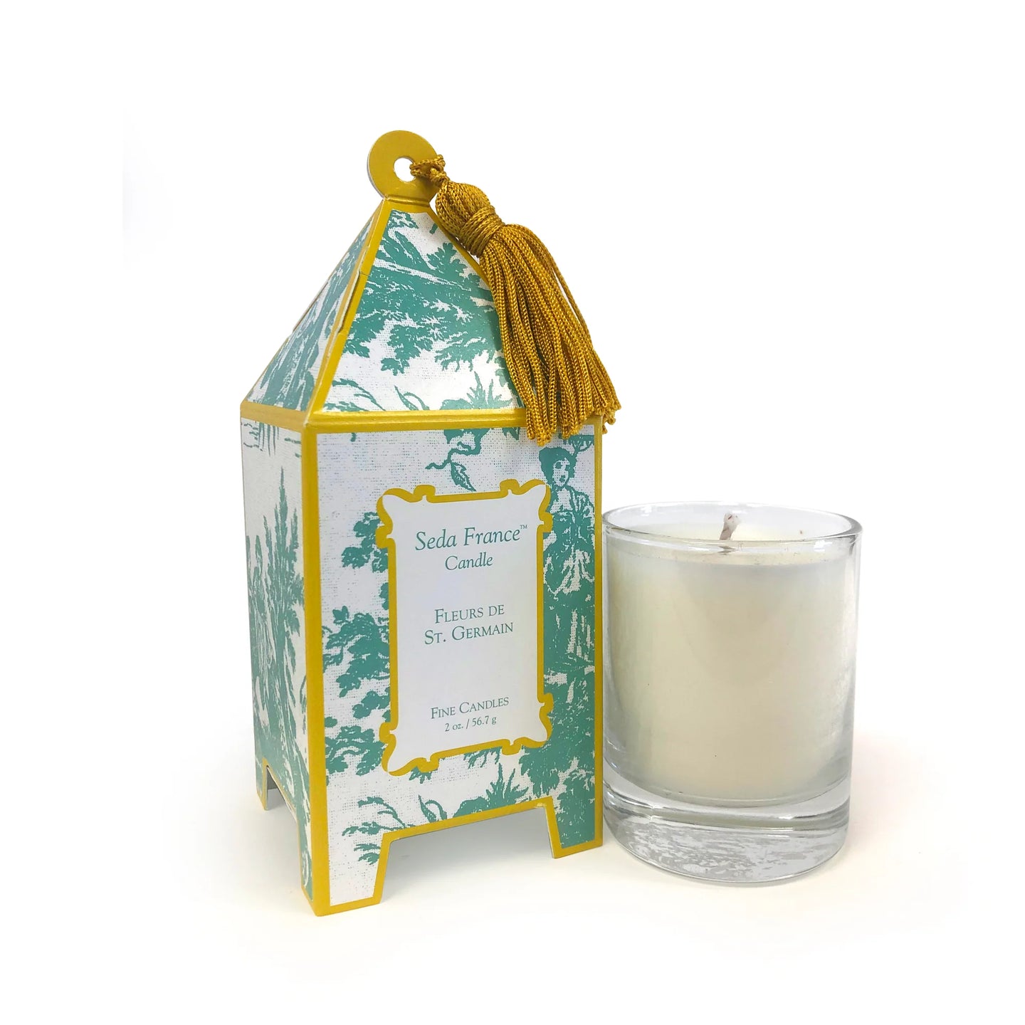 Seda France Fleurs De St. Germain Toile Pagoda Box Candle