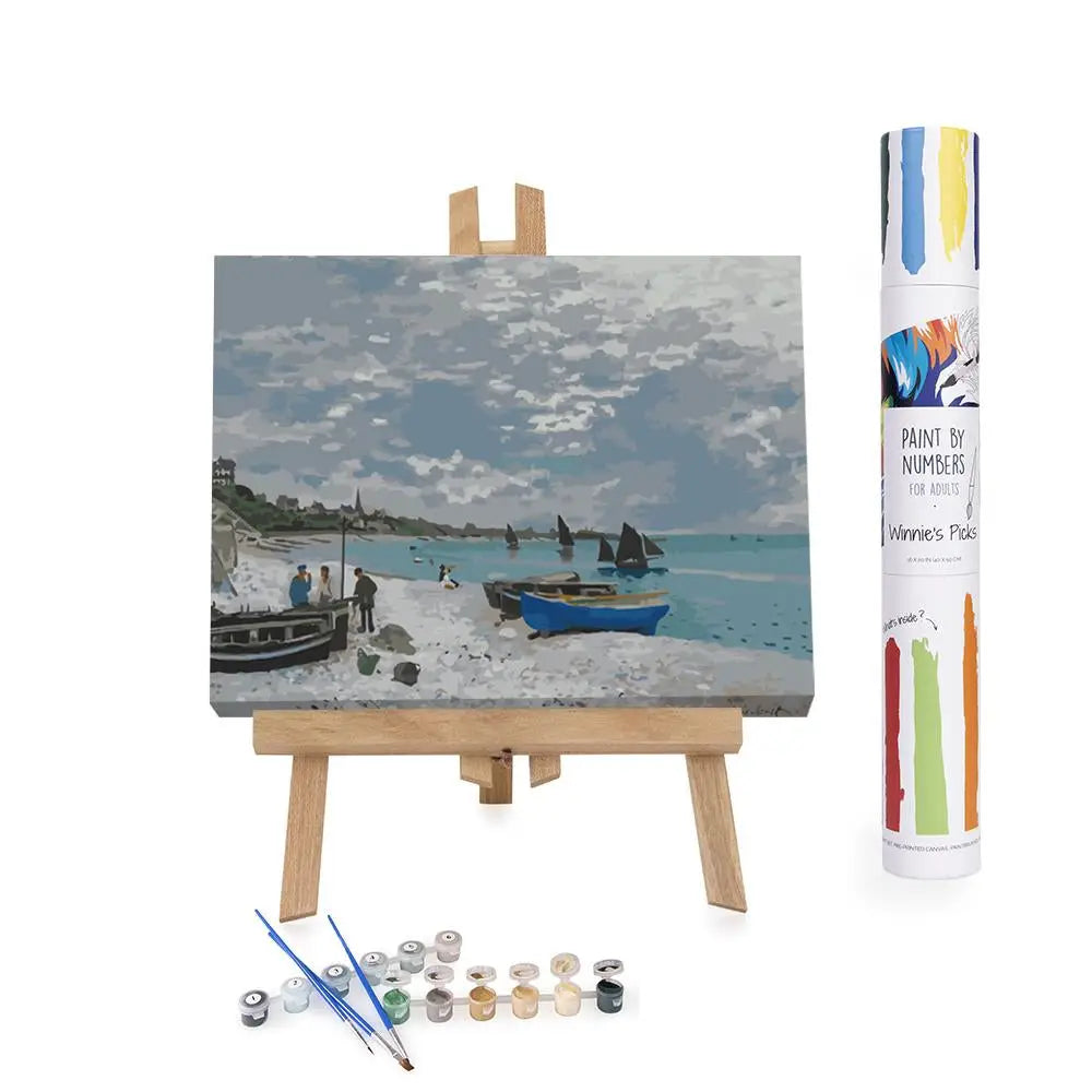 Paint By Numbers | The Beach At Sainte Adresse, Claude Monet