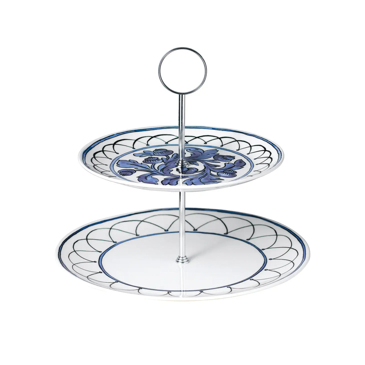 Twig NY Blue Bird - Two Tiered Cake Stand
