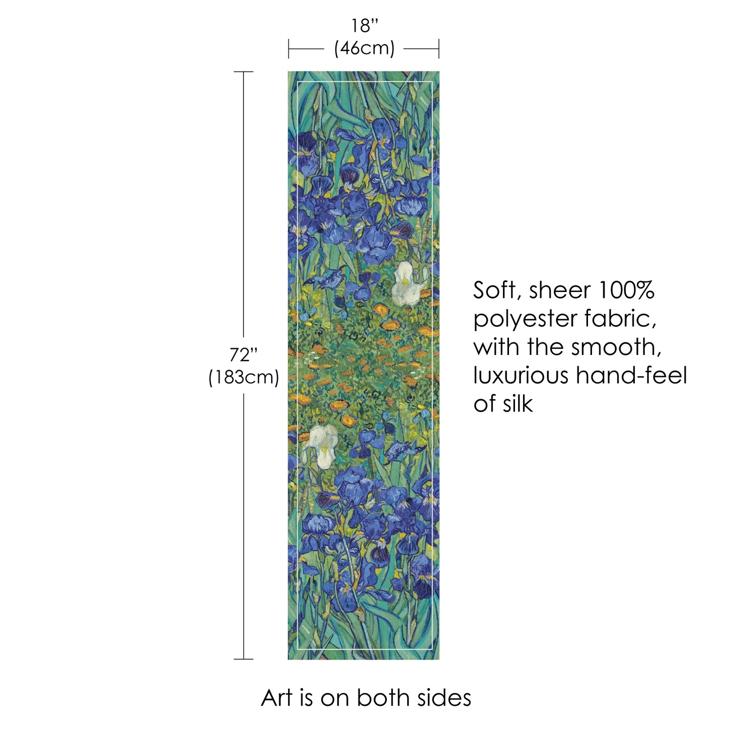 Fine Art Sheer Scarf Collection – Monet & Van Gogh