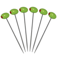 With An Olive' Martini Picks, Set of 6