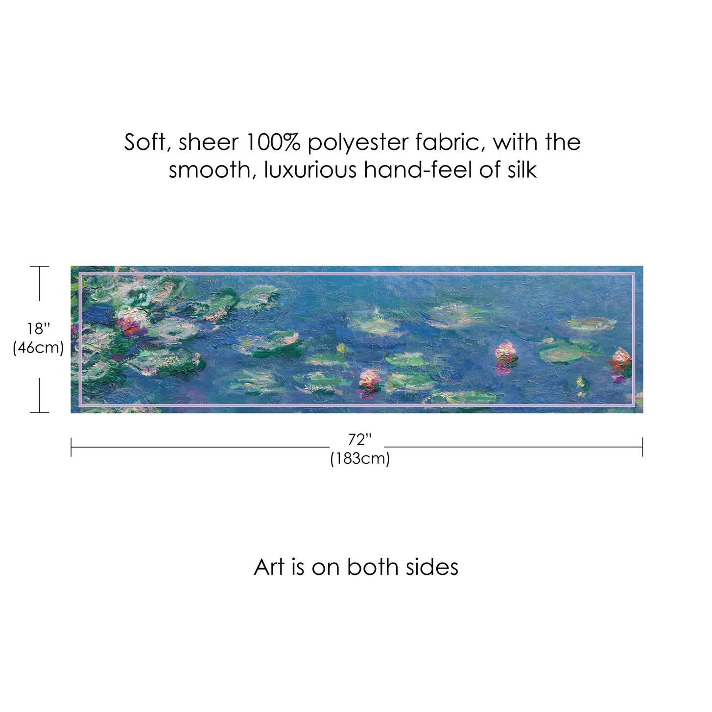 Fine Art Sheer Scarf Collection – Monet & Van Gogh
