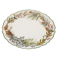 Winter’s Forest Oval Melamine Platter