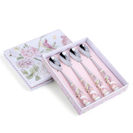 “Garden Tea” Floral Spoon Set – Boxed Set of 4