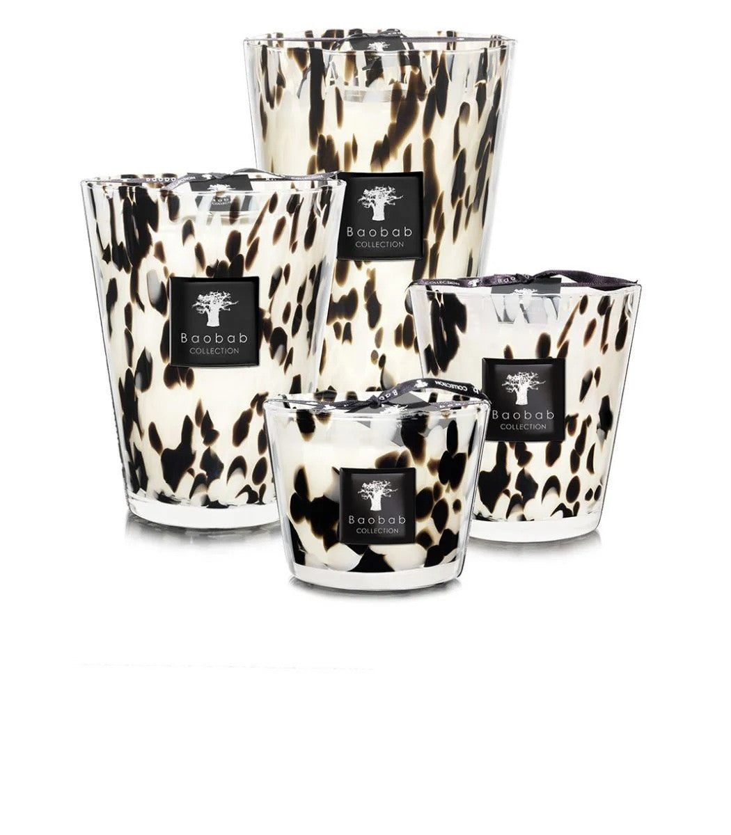 Baobab Collection Pearls Black Candles