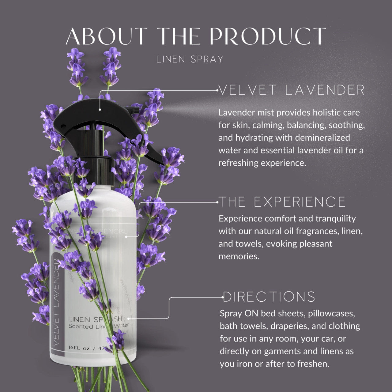 Velvet Lavender Linen Splash