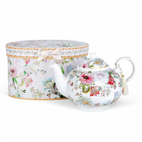 Dream Garden Bone China Teapot in Gift Box