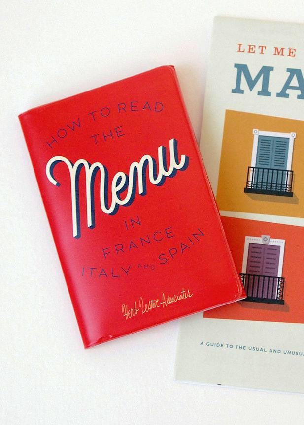 Read the Menu in France, Italy and Spain!