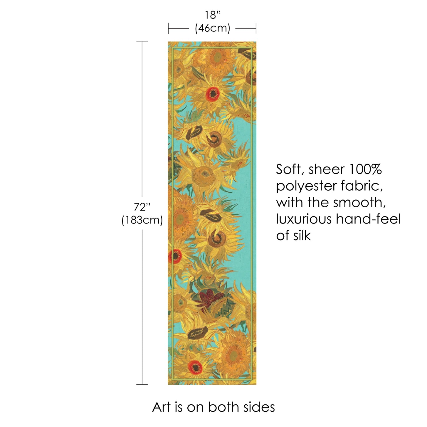 Fine Art Sheer Scarf Collection – Monet & Van Gogh
