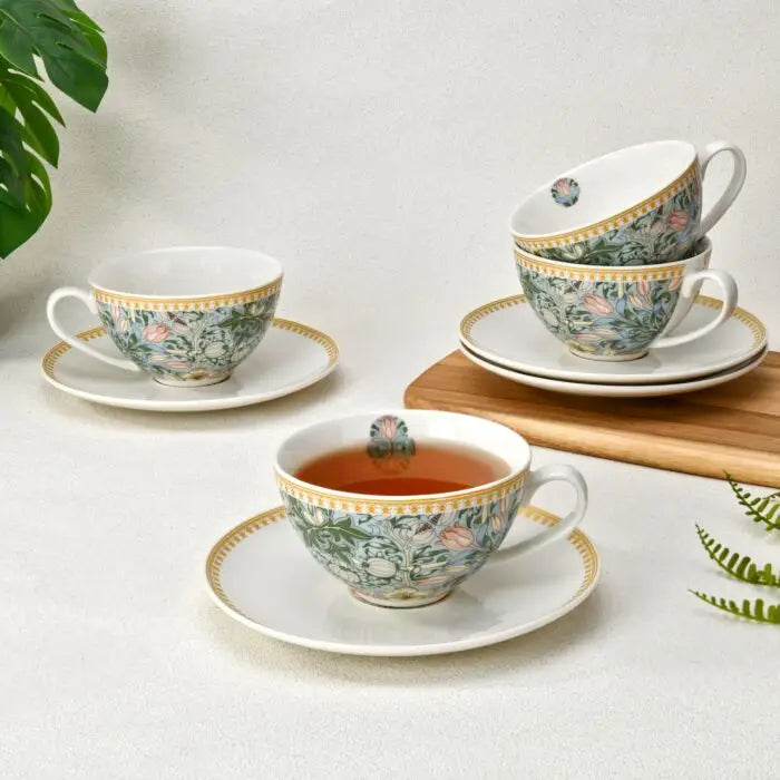 Morris Garden Porcelain Teacup and Saucer