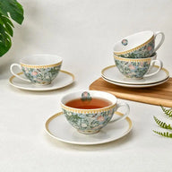 Morris Garden Porcelain Teacup and Saucer