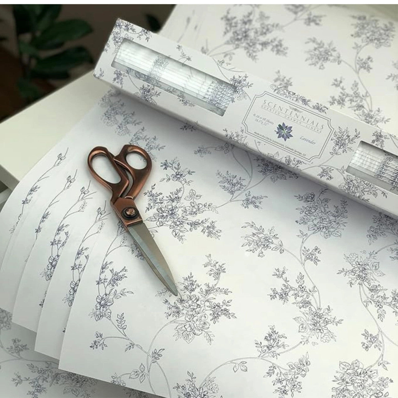 Lavender Drawer Liner Paper