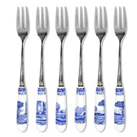 Spode Blue Italian Pastry Forks