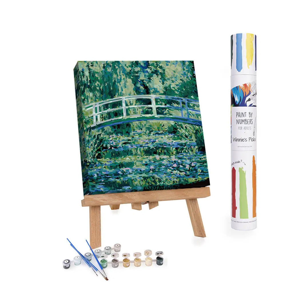 Waterlilies and Japanese Bridge, Claude Monet - Paint Kit