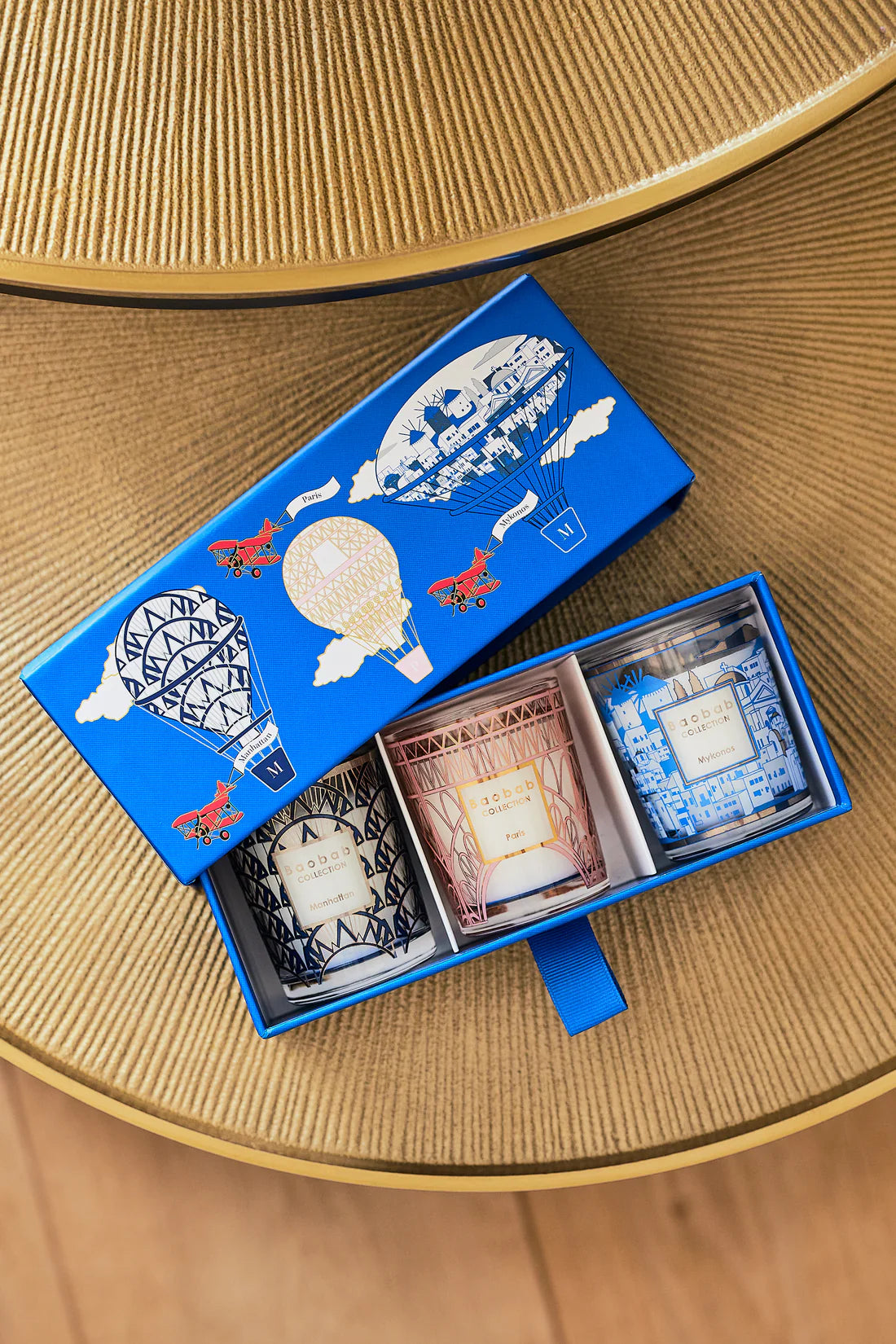 Baobab Collection Trio Travel Candles - Manhattan, Paris & Mykonos