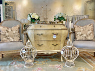 Antique Bombé Night Stands (Set of 2)