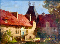 Rudy Colao – “Château de Richmond” | Vintage Original Oil on Canvas