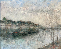 Montmartre – Original Vintage Oil Painting from Paris