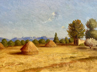 “Paysage Provençal” – Original French Oil Painting by F. Grainier
