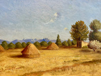 “Paysage Provençal” – Original French Oil Painting by F. Grainier
