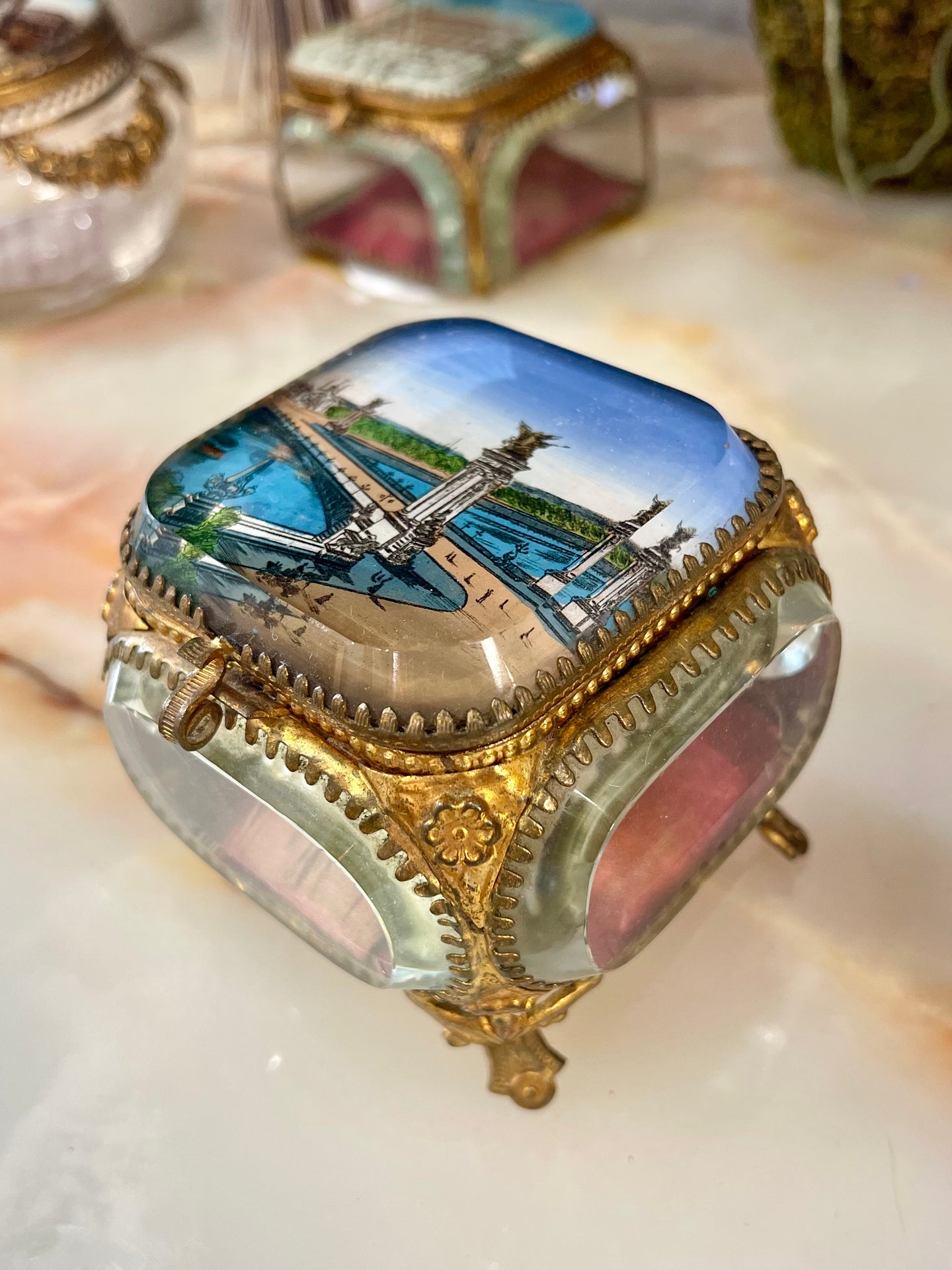 Antique French Jewelry Box – Pont Alexandre III Souvenir