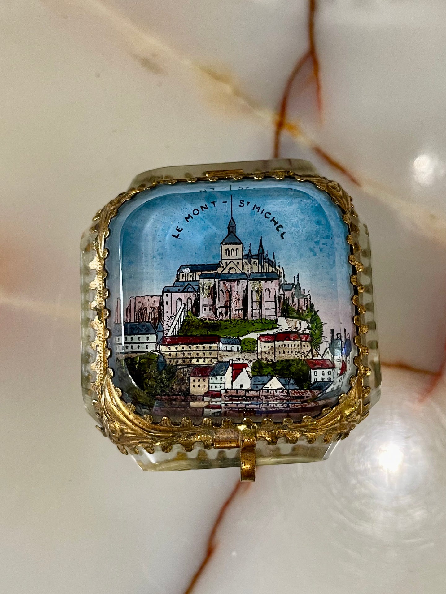 Antique Grand Tour French Jewelry Casket – Mont Saint-Michel