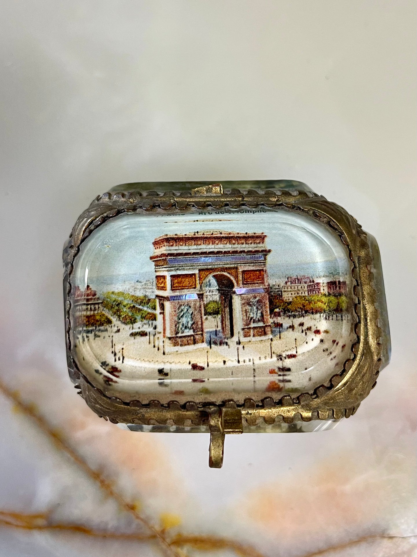 Antique French Jewelry Box – Arc de Triomphe Souvenir