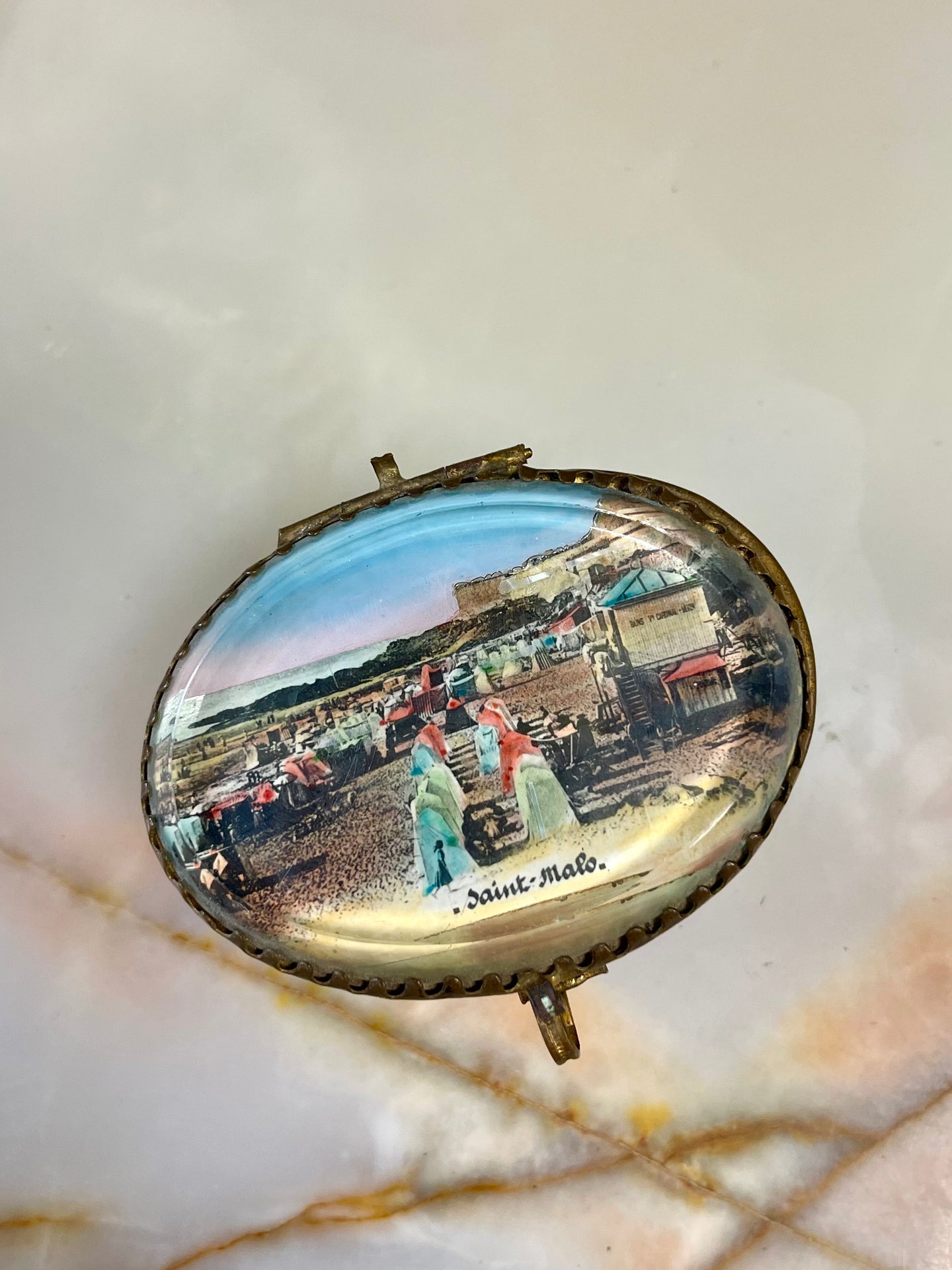Antique French Jewelry Box – Saint-Malo Souvenir