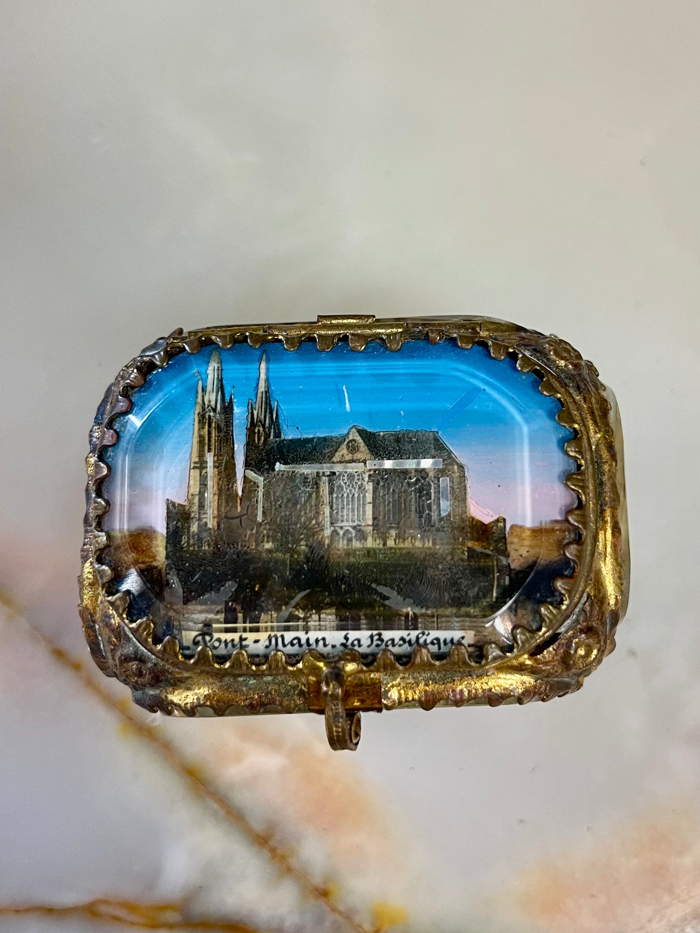Antique French Jewelry Box – Notre-Dame de Port-Marin Souvenir