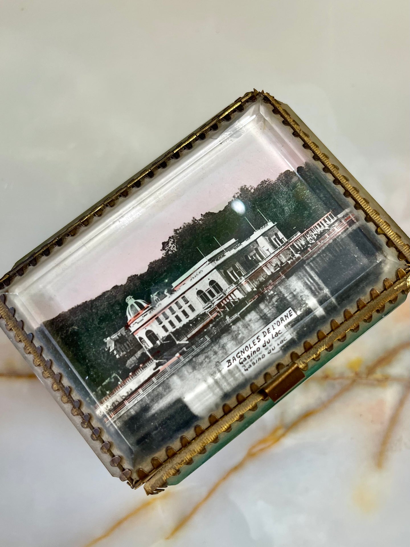 Antique French Trinket Box – Normandy Spa Souvenir