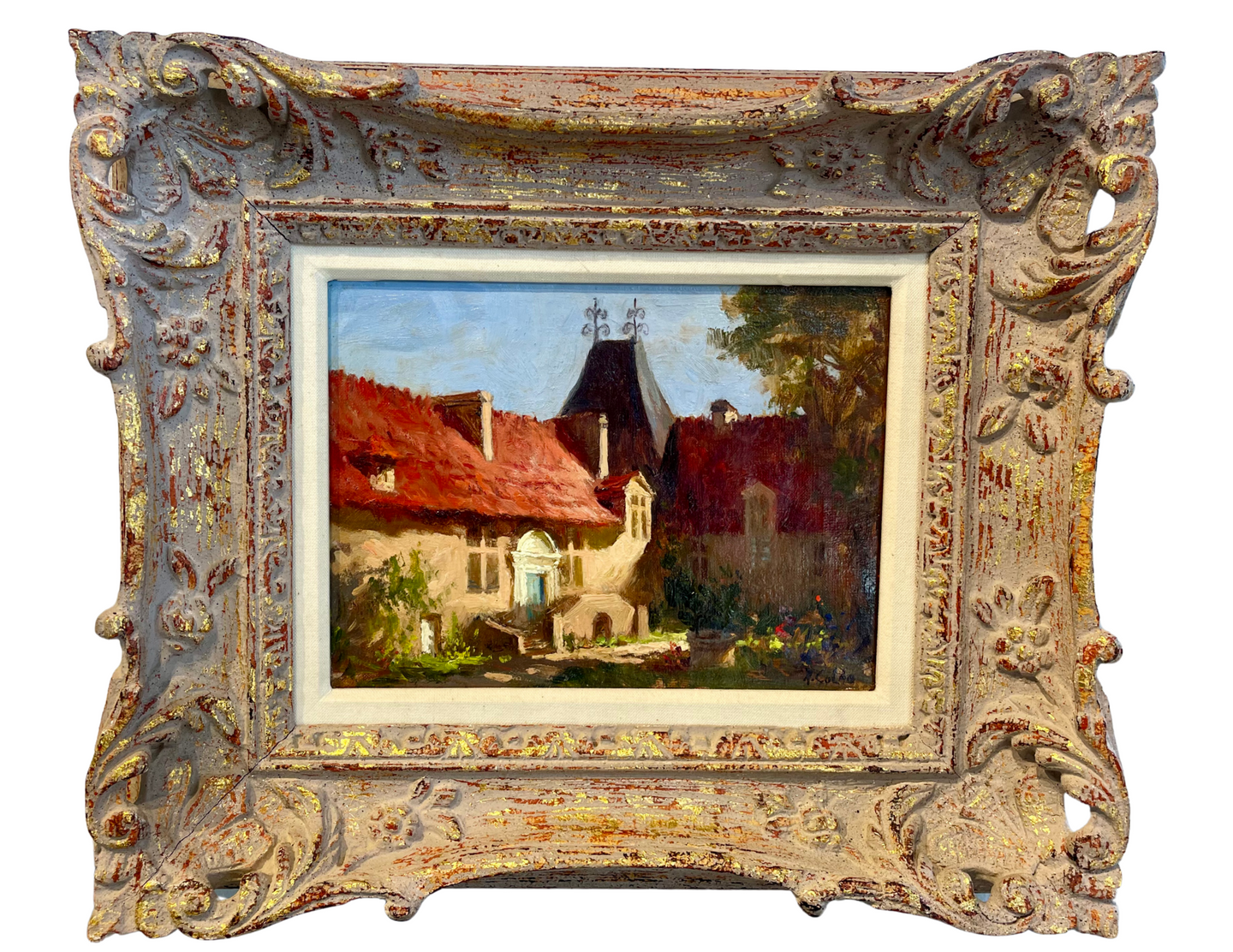 Rudy Colao – “Château de Richmond” | Vintage Original Oil on Canvas