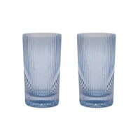 THE STELLA HIGHBALL GLASS - SET OF 2 BLUE