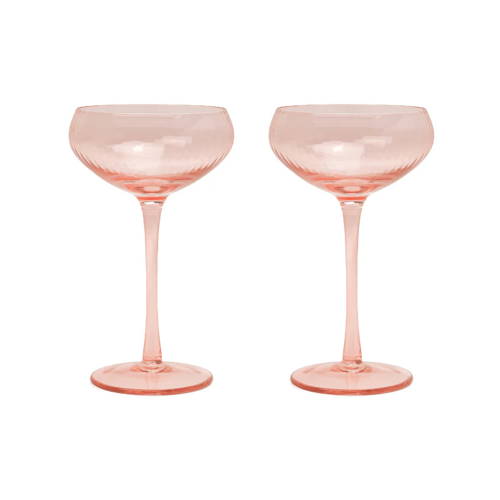 THE LOU COUPE GLASS - SET OF 2 BLUSH