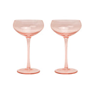 THE LOU COUPE GLASS - SET OF 2 BLUSH
