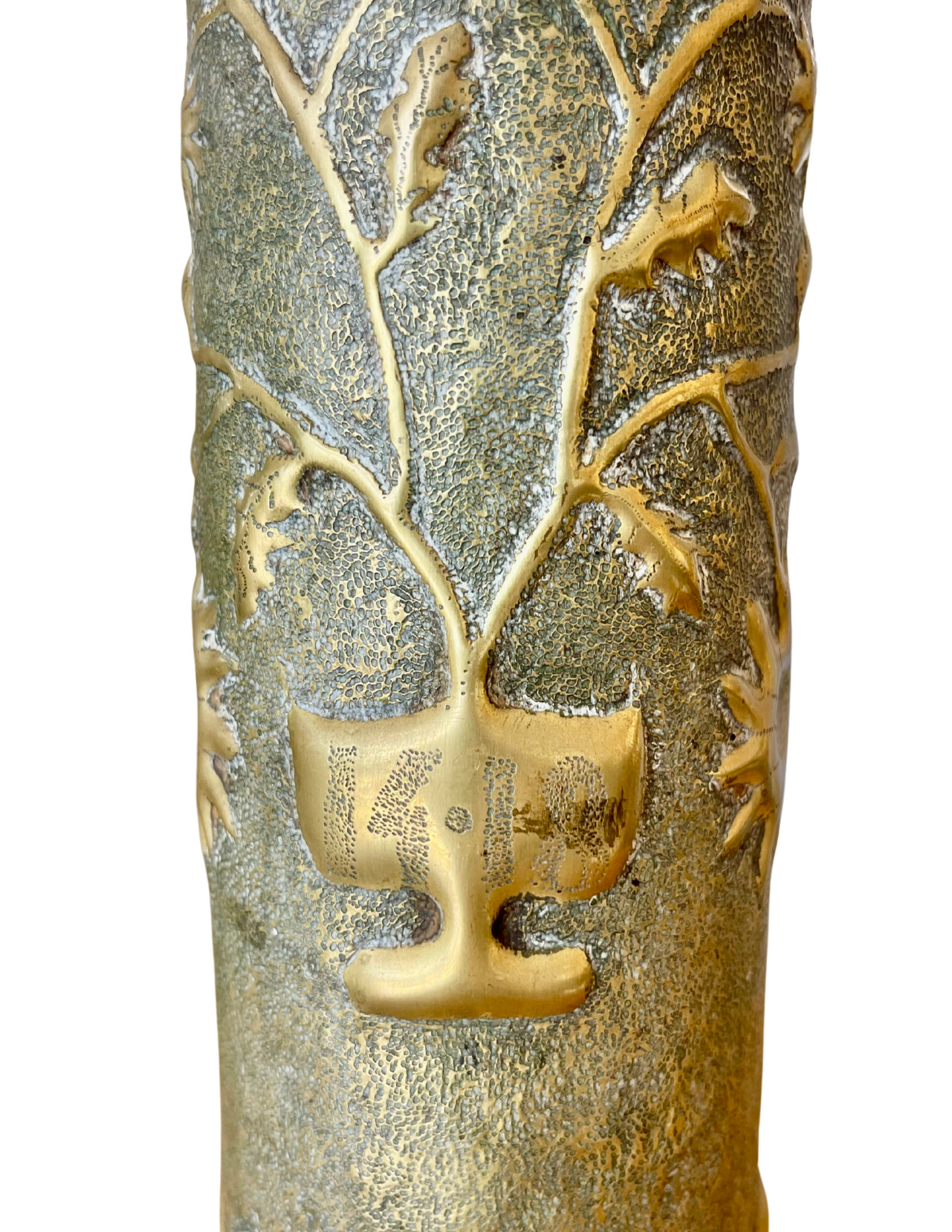 “S.M.” Monogrammed WWI Trench Art Shell – 1917