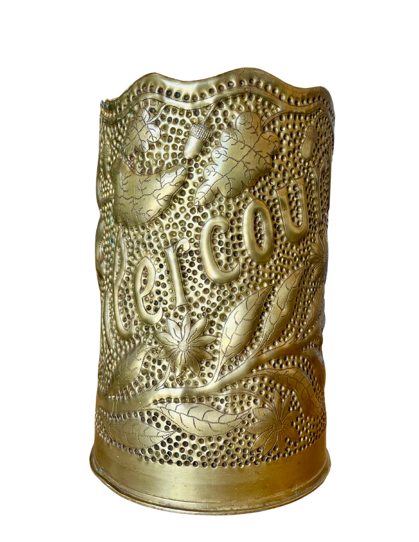 Remembrance of Rembercourt – WWI 155mm French Trench Art Shell (1915)