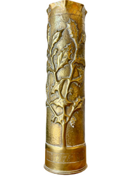 1918 Normandy Bloom – French WWI Trench Art Shell