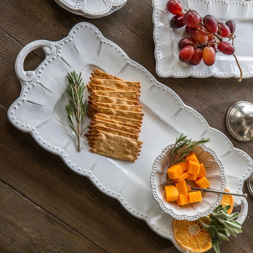 Bella Bianca Rectangular Tray