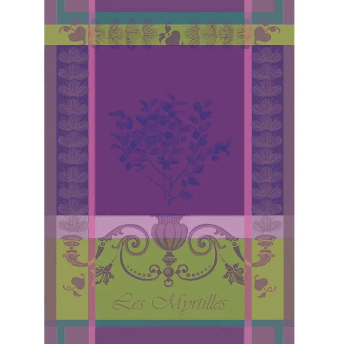 Garnier-Thiebaut | Les Myrtilles Jacquard Kitchen Towel