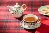 Holiday Winter Wonderland Tea-for-One Porcelain Set