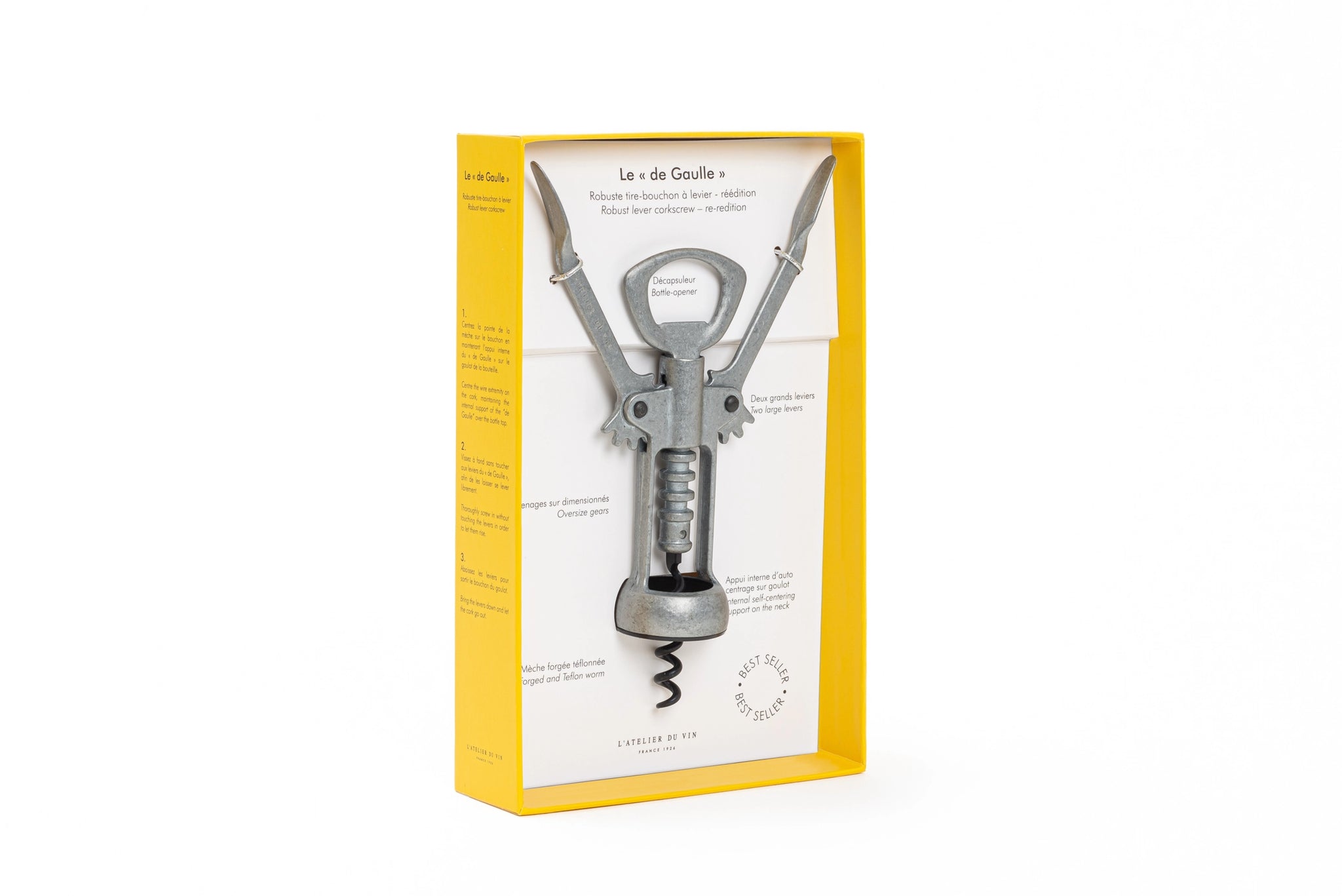 L'Atelier du Vin "Le De Gaulle" Lever Corkscrew