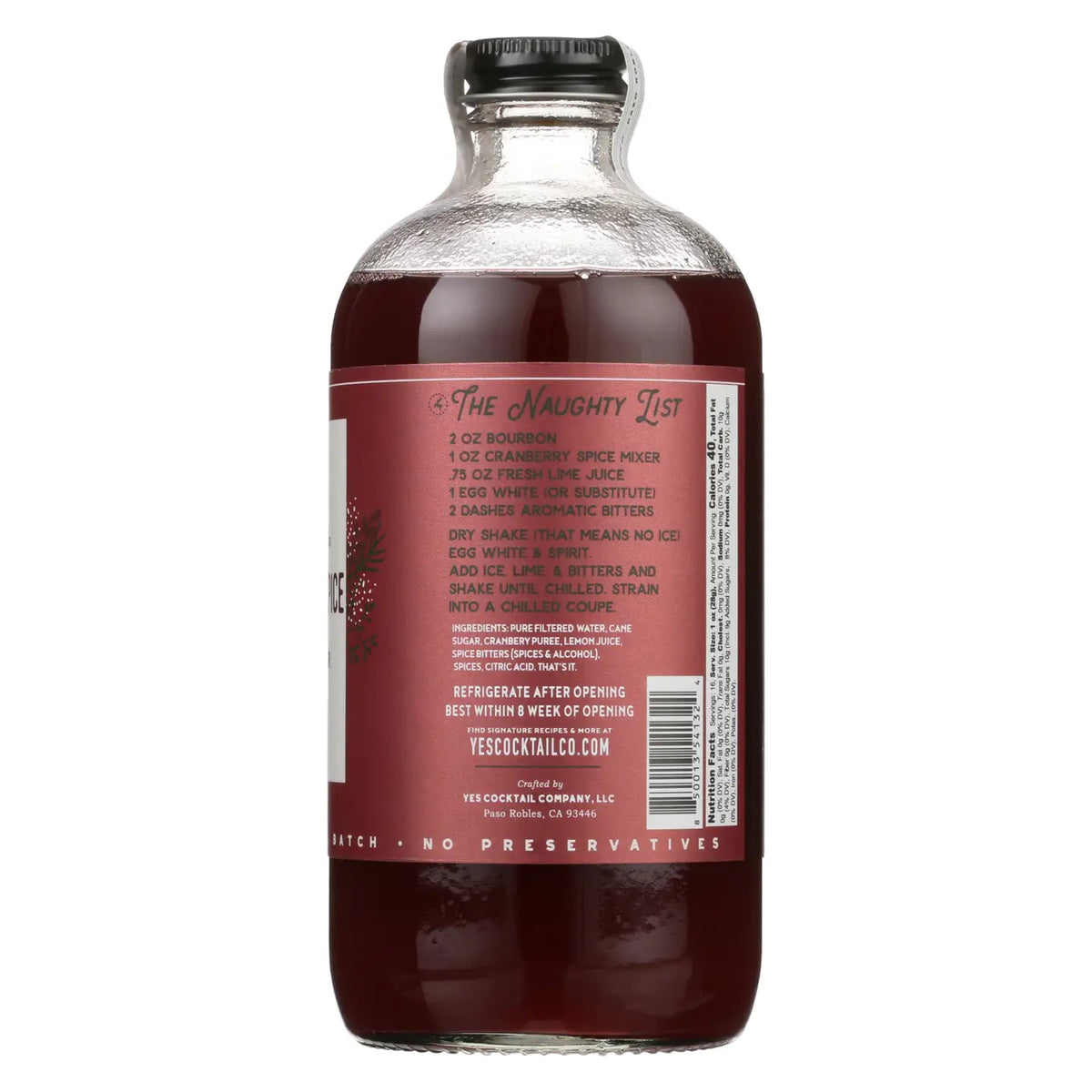 Cranberry Spice Holiday Cocktail Mixer