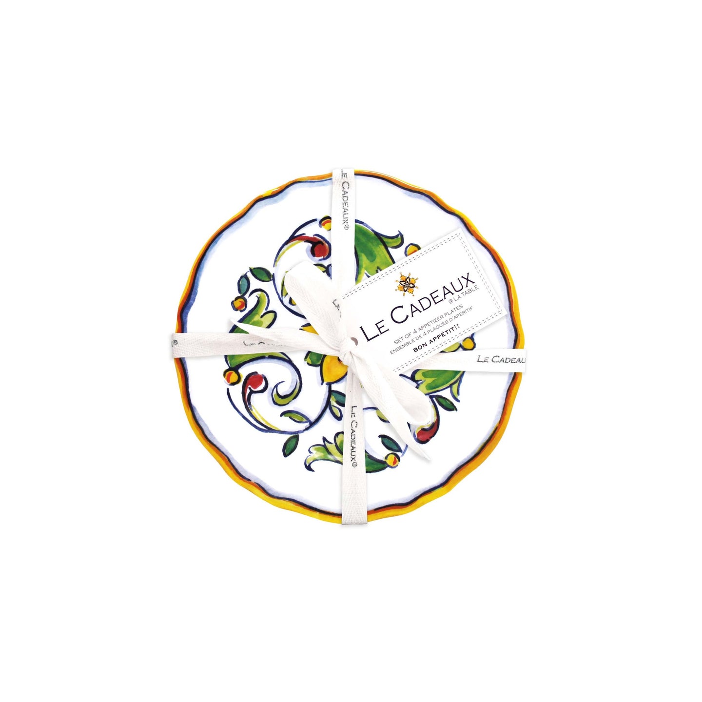 Le Cadeaux | Capri Appetizer Plates (Set of 4)
