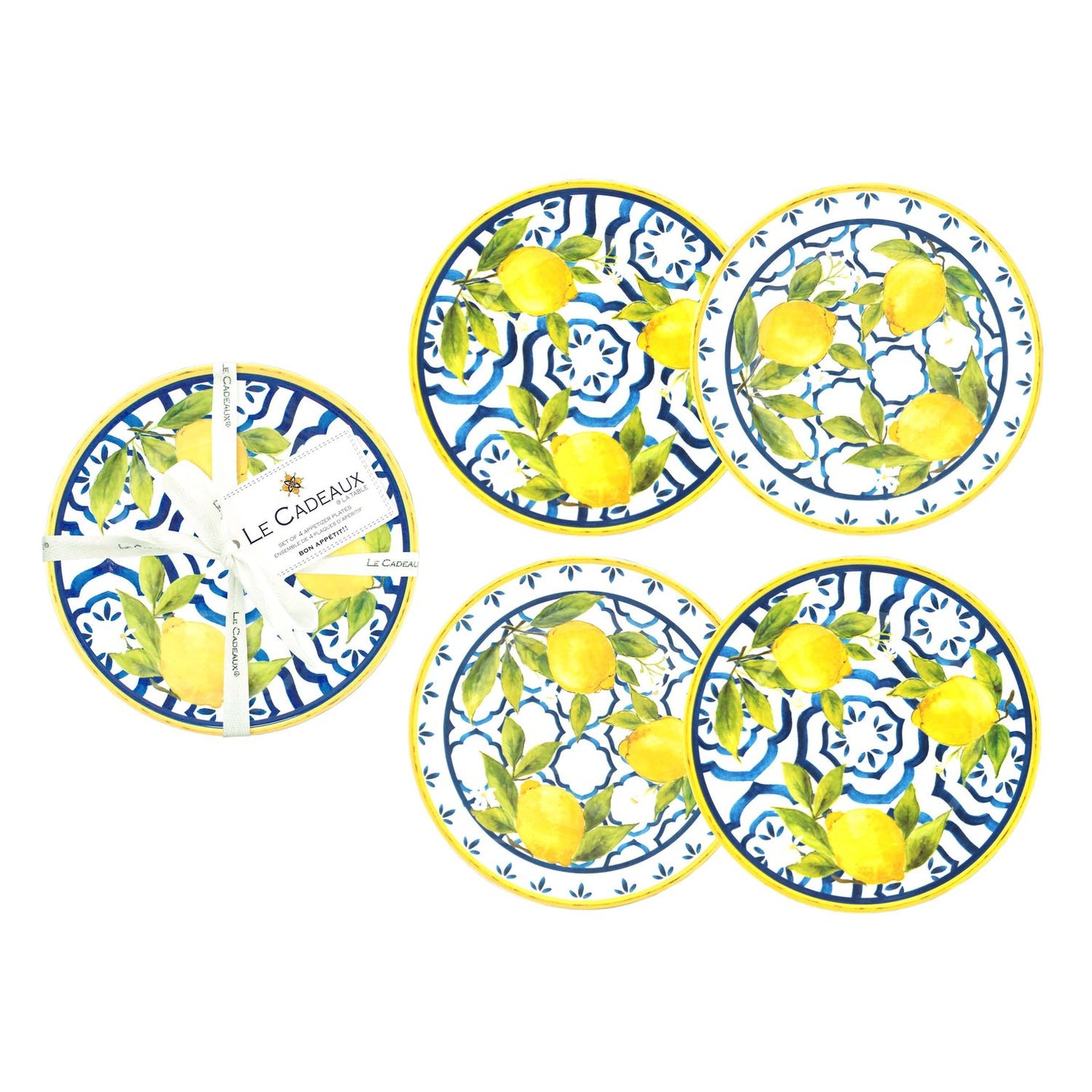 Le Cadeaux | Palermo Appetizer Plates (Set of 4)