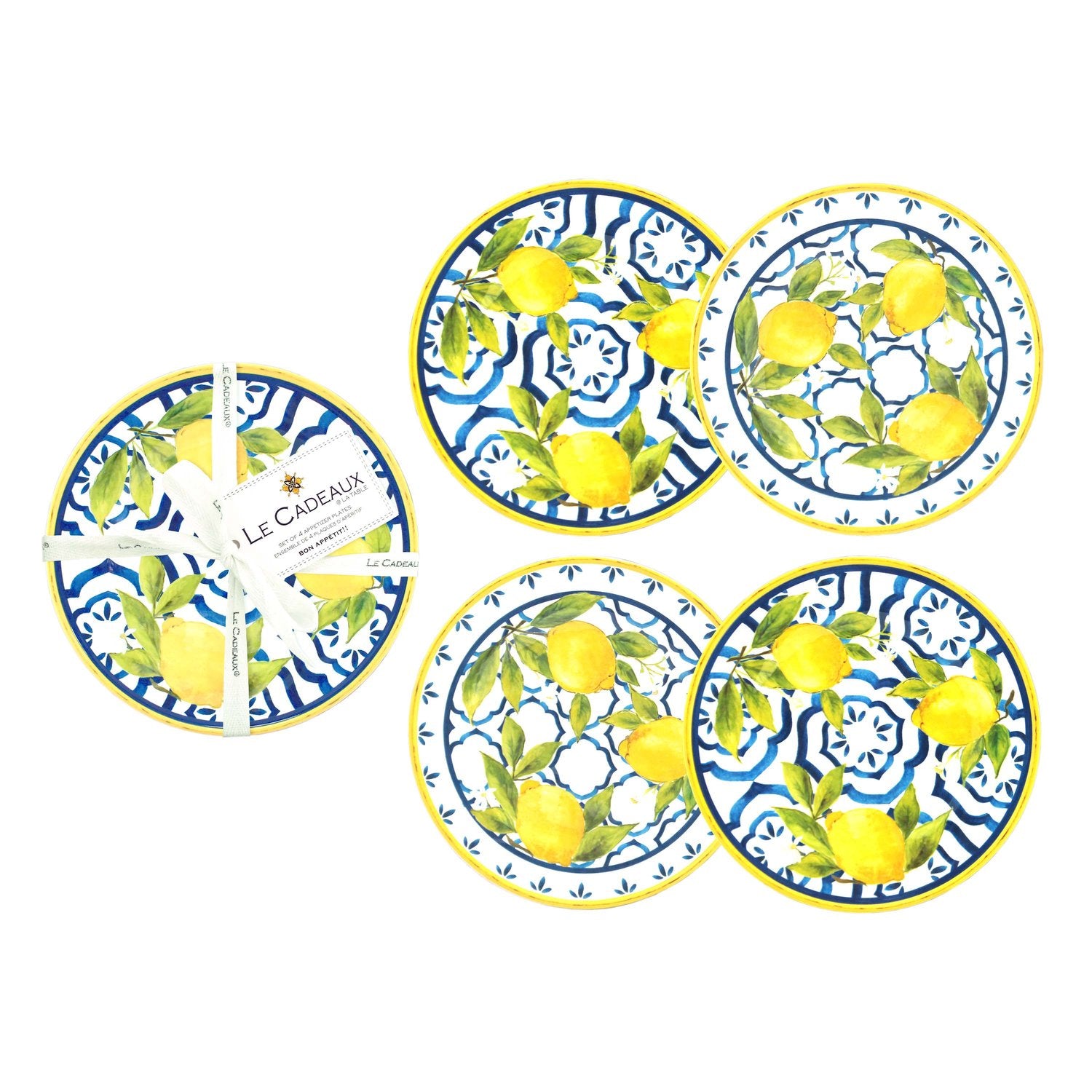 Le Cadeaux | Palermo Appetizer Plates (Set of 4)