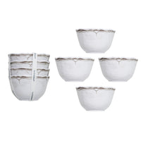 Le Cadeaux | Rustica Antique White Dessert Bowls (Set of 4)