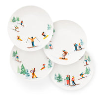 Après Ski Appetizer Plates – Set of 4